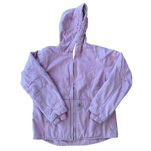 Carhartt Kids Hooded Jacket in Light Pink - Size Large